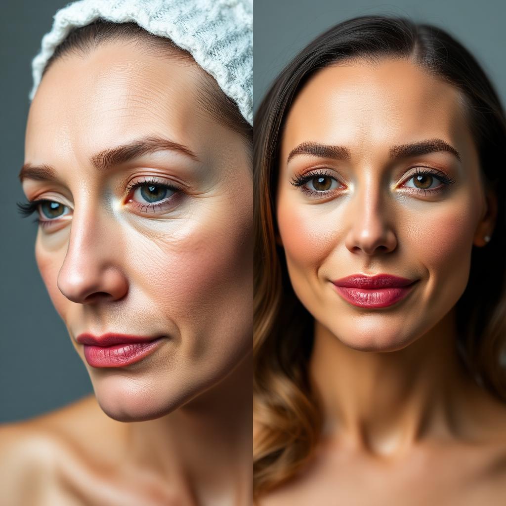 Before and after treatment 1